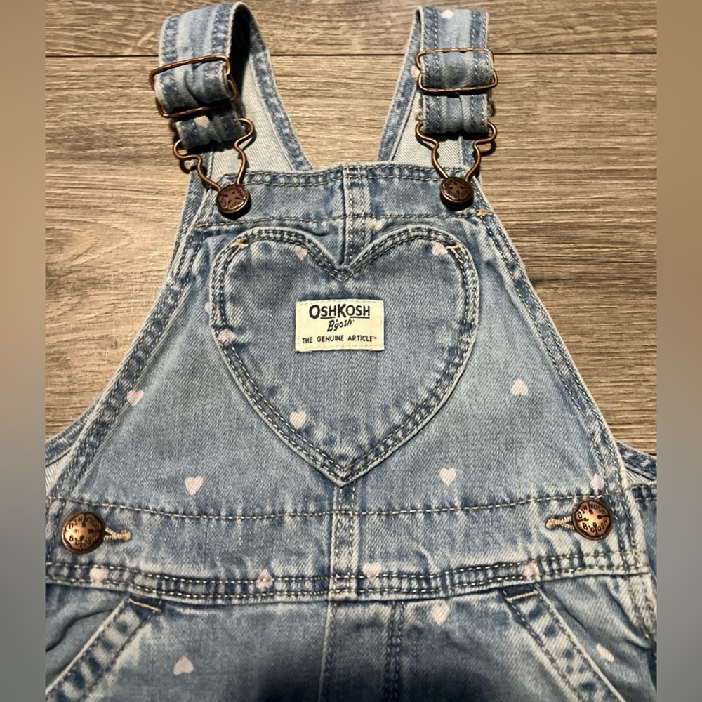 Oshkosh baby girl denim Overalls